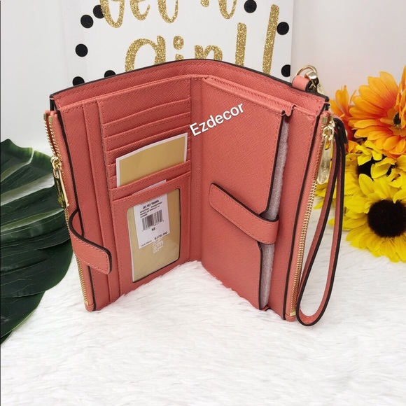 NWT Michael Kors Jet Set Double Zip Wristlet - Picture 7 of 8